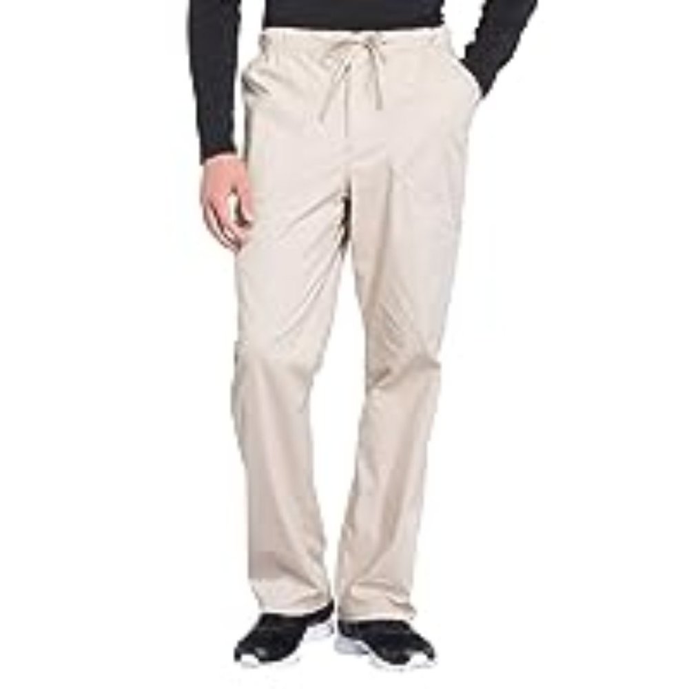 Cherokee Men Scrubs Pant Workwear Professionals Tapered Leg Fly Front Cargo